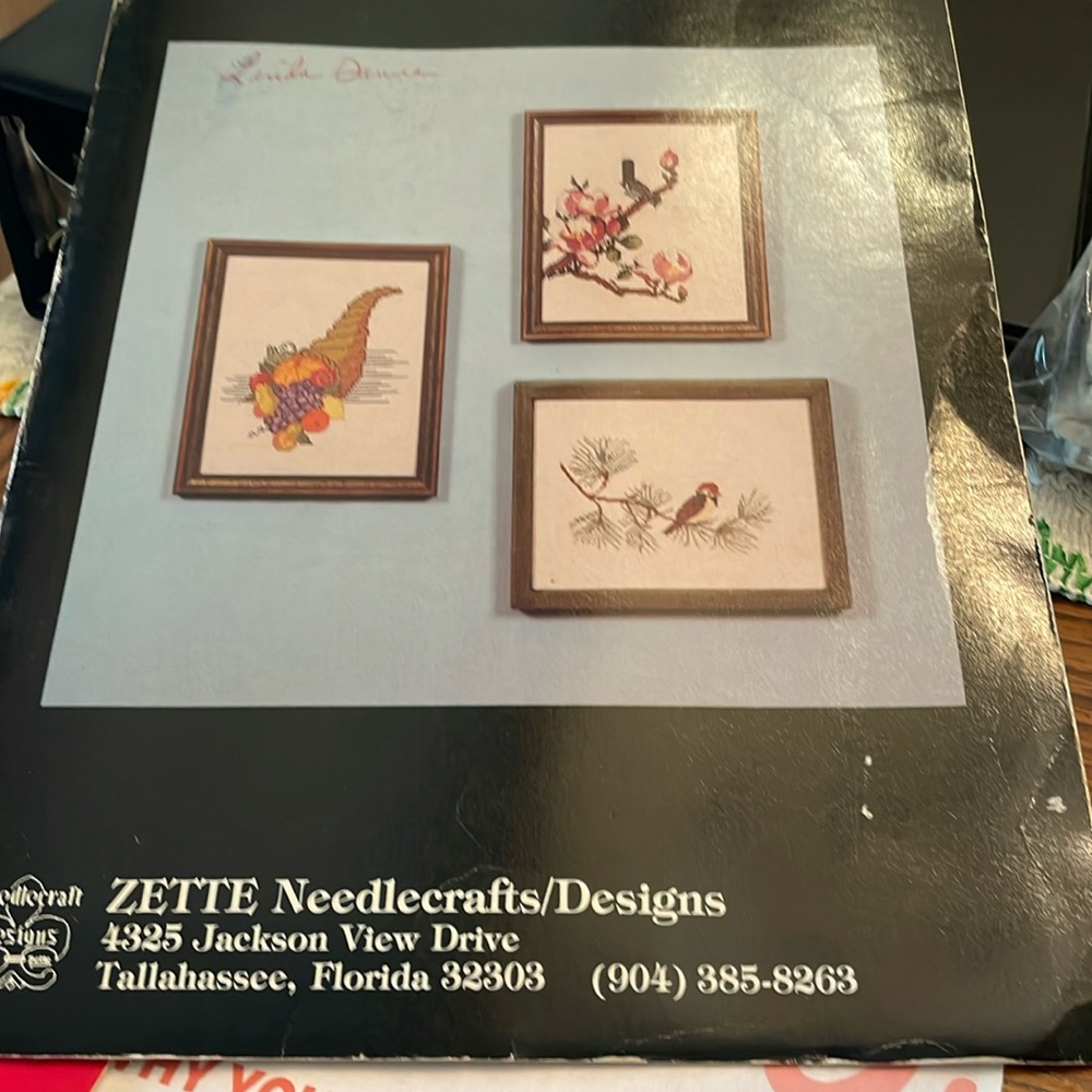 Zette Needlecraft Designs Cornucopia, Japanese Magnolia,  The Pine Dweller Bird